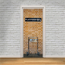 Load image into Gallery viewer, 3D Door Decoration Wallpaper Modern Design Door Sticker Self-adhesive Waterproof Poster Home Door Renew Mural Decal deur sticker