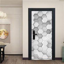 Load image into Gallery viewer, 3D Door Decoration Wallpaper Modern Design Door Sticker Self-adhesive Waterproof Poster Home Door Renew Mural Decal deur sticker
