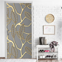 Load image into Gallery viewer, 3D Door Decoration Wallpaper Modern Design Door Sticker Self-adhesive Waterproof Poster Home Door Renew Mural Decal deur sticker
