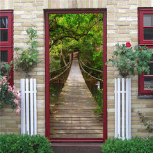 Load image into Gallery viewer, 3D Door Decoration Wallpaper Modern Design Door Sticker Self-adhesive Waterproof Poster Home Door Renew Mural Decal deur sticker

