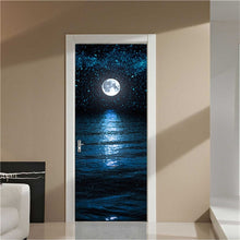 Load image into Gallery viewer, 3D Door Decoration Wallpaper Modern Design Door Sticker Self-adhesive Waterproof Poster Home Door Renew Mural Decal deur sticker
