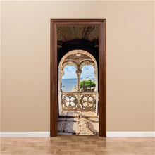 Load image into Gallery viewer, 3D Door Decoration Wallpaper Modern Design Door Sticker Self-adhesive Waterproof Poster Home Door Renew Mural Decal deur sticker
