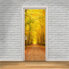 Load image into Gallery viewer, 3D Door Decoration Wallpaper Modern Design Door Sticker Self-adhesive Waterproof Poster Home Door Renew Mural Decal deur sticker
