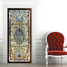 Load image into Gallery viewer, 3D Door Decoration Wallpaper Modern Design Door Sticker Self-adhesive Waterproof Poster Home Door Renew Mural Decal deur sticker
